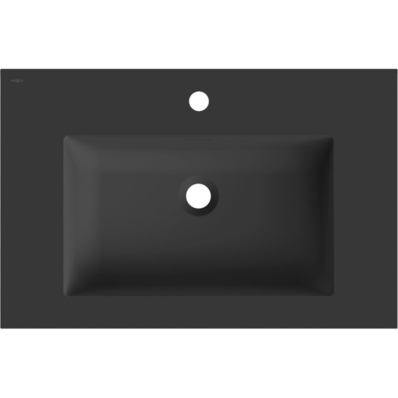 Mexen Otis recessed countertop sink 71 x 46.5 cm, matte black - 25187071