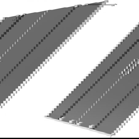 Mexen Velar Duo 2-panel Sliding Bath Screen 140 x 150 cm, Graphite, Chrome - 896-140-000-42-01