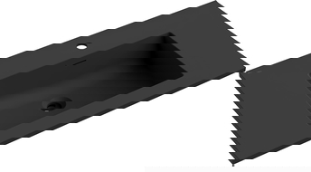 Mexen Otis countertop washbasin 81 x 46.5 cm, black matte - 25188071