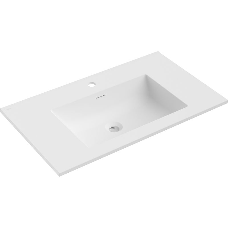 Mexen Otis built-in countertop sink 81 x 46.5 cm, matte white - 25188001