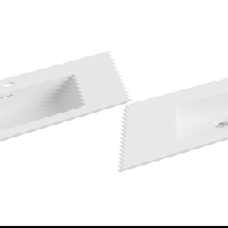 Mexen Otis built-in countertop sink 81 x 46.5 cm, matte white - 25188001