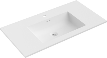 Mexen Otis countertop sink 91 x 46.5 cm, matte white - 25189001