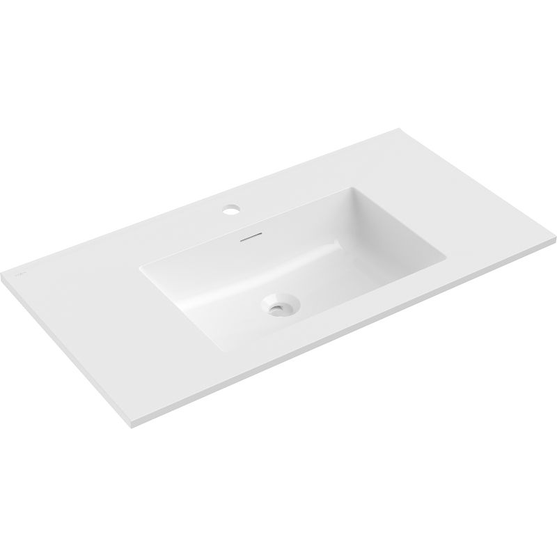Mexen Otis countertop sink 91 x 46.5 cm, glossy white - 25189000