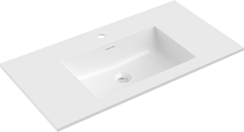 Mexen Otis countertop sink 91 x 46.5 cm, glossy white - 25189000