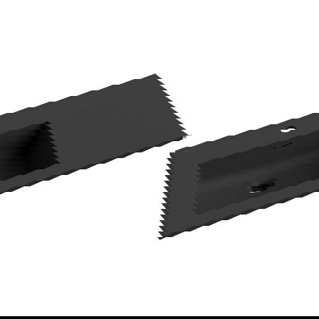 Mexen Otis countertop washbasin left 91 x 46.5 cm, black matte - 25189071L