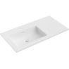 Mexen Otis left countertop sink 91 x 46.5 cm, matte white - 25189001L