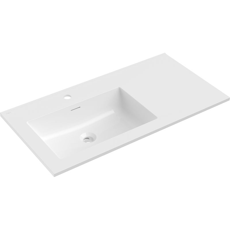 Mexen Otis countertop inset sink left 91 x 46.5 cm, white gloss - 25189000L