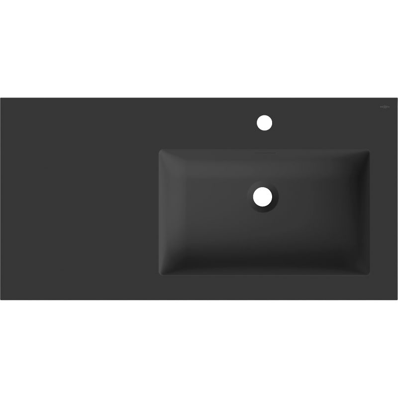 Mexen Otis built-in washbasin right 91 x 46.5 cm, matte black - 25189071P