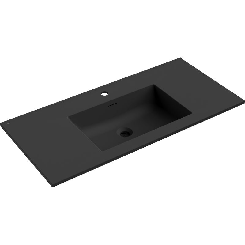 Mexen Otis built-in countertop sink 101 x 46.5 cm, black matte - 25181071