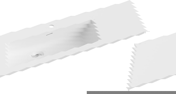 Mexen Otis built-in countertop sink 101 x 46.5 cm, white matte - 25181001