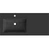 Mexen Otis countertop washbasin left 101 x 46.5 cm, matte black - 25181071L