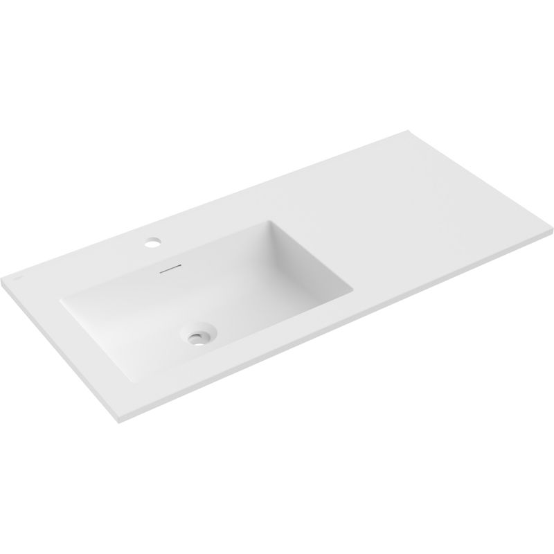 Mexen Otis countertop sink left 101 x 46.5 cm, matt white - 25181001L