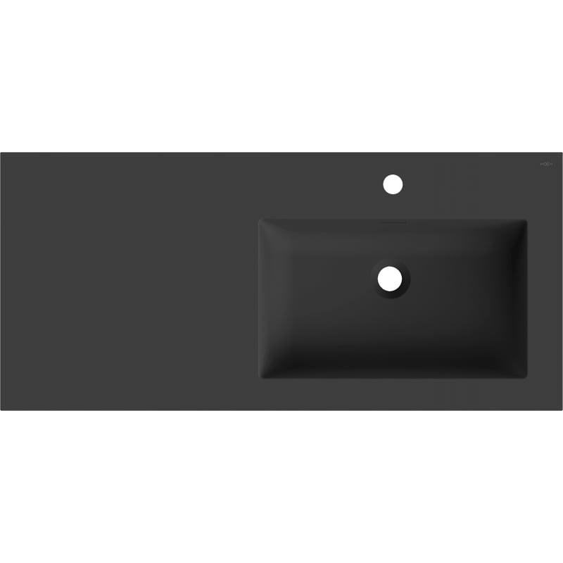 Mexen Otis inset sink right 101 x 46.5 cm, black matte - 25181071P