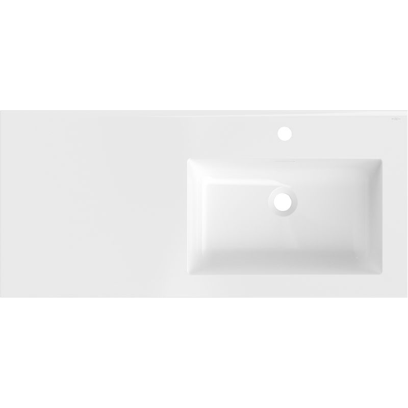 Mexen Otis inset washbasin right 101 x 46.5 cm, white gloss - 25181000P