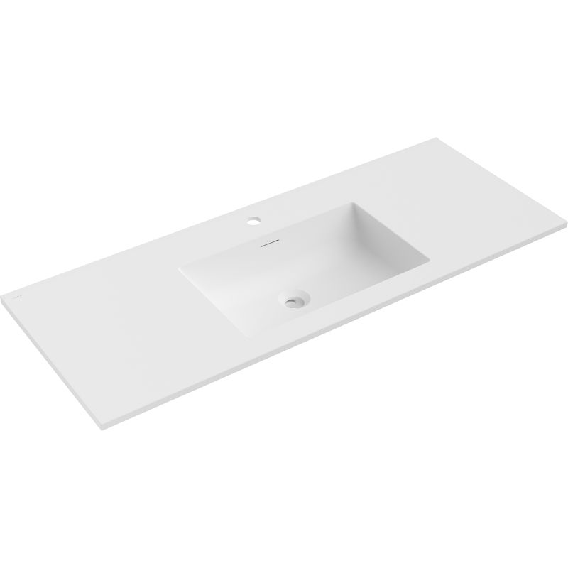 Mexen Otis countertop basin 121 x 46.5 cm, matte white - 25181201