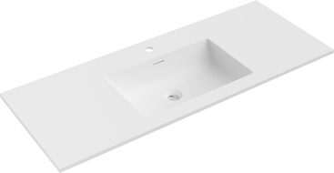 Mexen Otis countertop basin 121 x 46.5 cm, matte white - 25181201