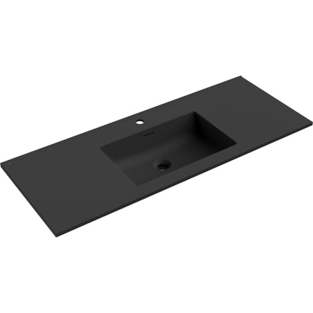Mexen Otis countertop washbasin 121 x 46.5 cm, black matte - 25181271