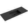 Mexen Otis countertop washbasin 121 x 46.5 cm, black matte - 25181271