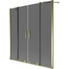 Mexen Velar Duo shower screen 2-panel sliding 160 x 150 cm, graphite, gold - 896-160-000-42-50