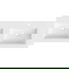 Mexen Otis double countertop sink 121 x 46.5 cm, white matte - 25181201D