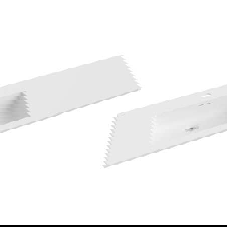 Mexen Otis countertop washbasin left 121 x 46.5 cm, white matte - 25181201L