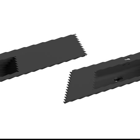 Mexen Otis left countertop washbasin 121 x 46.5 cm, matte black - 25181271L