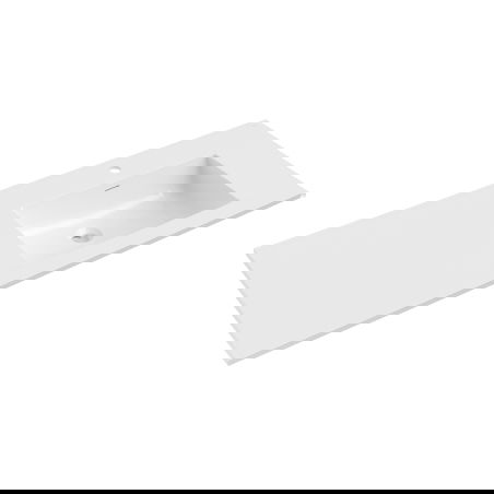 Mexen Otis countertop washbasin right 121 x 46.5 cm, white gloss - 25181200P