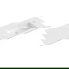 Mexen Otis countertop washbasin right 121 x 46.5 cm, white gloss - 25181200P