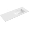 Mexen Otis recessed countertop basin, right 121 x 46.5 cm, white gloss - 25181200P