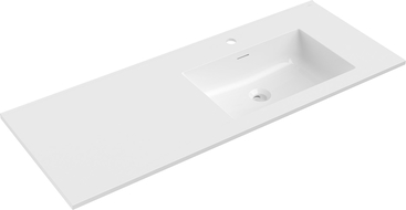 Mexen Otis countertop washbasin right 121 x 46.5 cm, white gloss - 25181200P