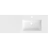 Mexen Otis recessed countertop basin, right 121 x 46.5 cm, white gloss - 25181200P