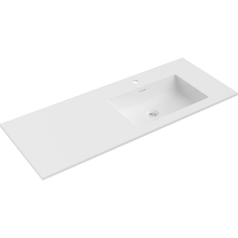 Mexen Otis countertop sink right 121 x 46.5 cm, white matte - 25181201P
