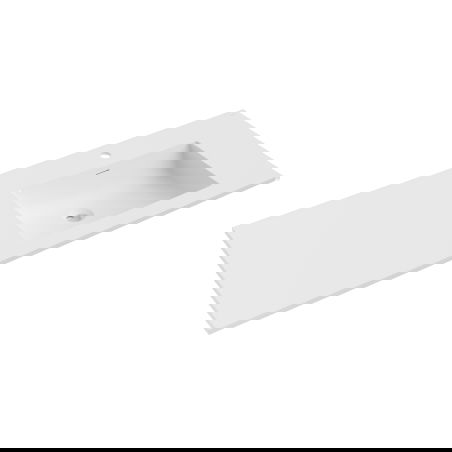 Mexen Otis countertop sink right 121 x 46.5 cm, white matte - 25181201P