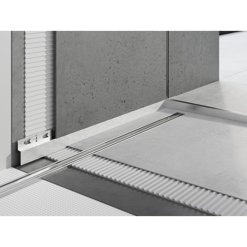 Mexen Line-B front shower tray strip 180 cm, inox - 181003180U