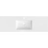 Mexen Otis countertop washbasin 141 x 46.5 cm, glossy white - 25181400