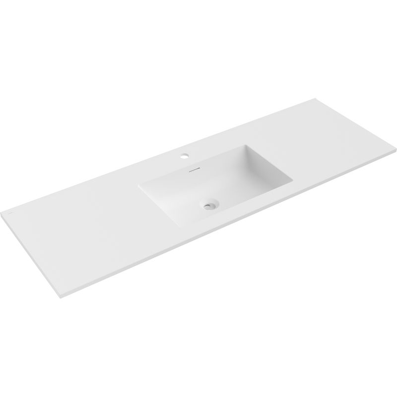 Mexen Otis countertop washbasin 141 x 46.5 cm, matte white - 25181401