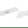Mexen Otis countertop washbasin 141 x 46.5 cm, matte white - 25181401