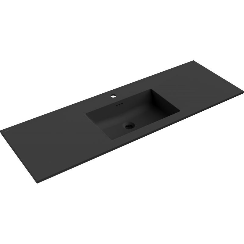 Mexen Otis counter top basin 141 x 46.5 cm, matte black - 25181471