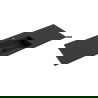 Mexen Otis counter top basin 141 x 46.5 cm, matte black - 25181471