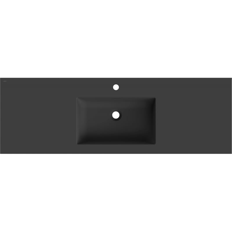 Mexen Otis countertop basin 141 x 46.5 cm, matte black - 25181471