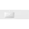 Mexen Otis inset basin left 141 x 46.5 cm, white gloss - 25181400L