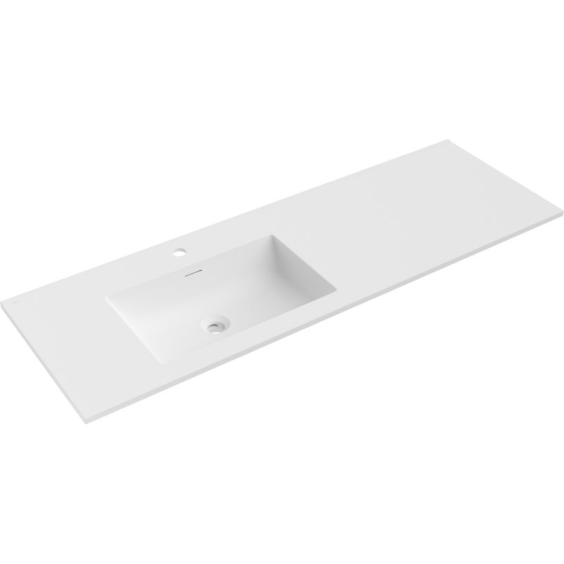Mexen Otis countertop washbasin left 141 x 46.5 cm, white matte - 25181401L