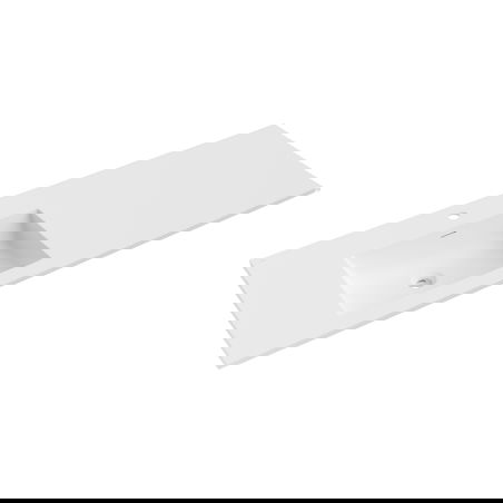 Mexen Otis countertop washbasin left 141 x 46.5 cm, white matte - 25181401L