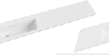 Mexen Otis inset washbasin left 141 x 46.5 cm, white matte - 25181401L