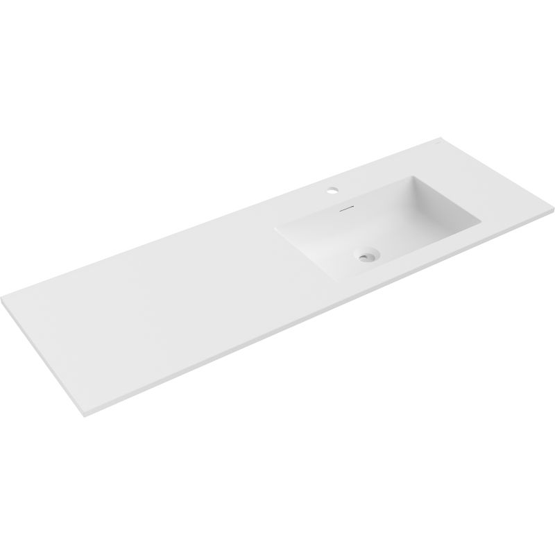 Mexen Otis countertop washbasin right 141 x 46.5 cm, white matte - 25181401P