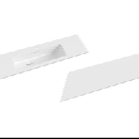 Mexen Otis countertop sink right 141 x 46.5 cm, white gloss - 25181400P