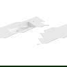 Mexen Otis countertop sink right 141 x 46.5 cm, white gloss - 25181400P