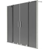 Mexen Velar Duo 2-panel sliding bath screen 160 x 150 cm, graphite, brushed nickel - 896-160-000-42-97