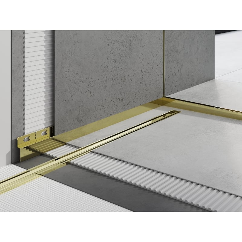 Mexen Line-B Front Shower Tray Strip 130 cm, Gold - 185003130U
