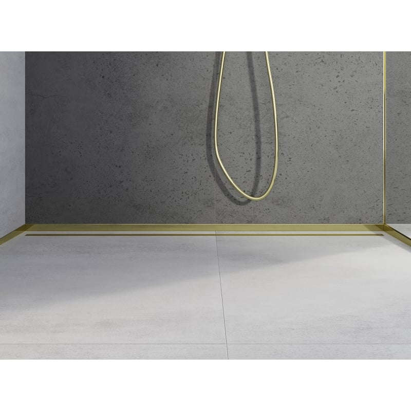Mexen Line-B Front Shower Tray Strip 130 cm, Gold - 185003130U